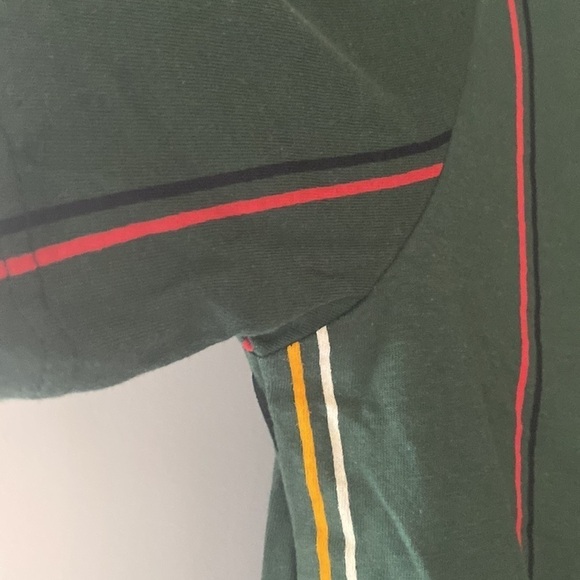 WXYZ T-Shirt Green Stripped Men's Medium - Picture 4 of 10